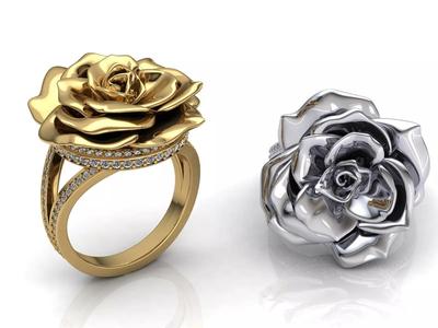 Rose Ring Diamonds