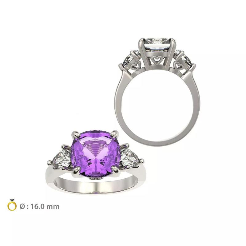 N218T01 Trilogy engagement ring