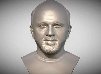 Louis CK bust for 3D printing