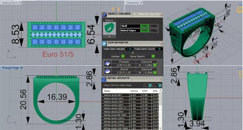 White Gold Ring with Sapphires and Diamonds Model mr0265