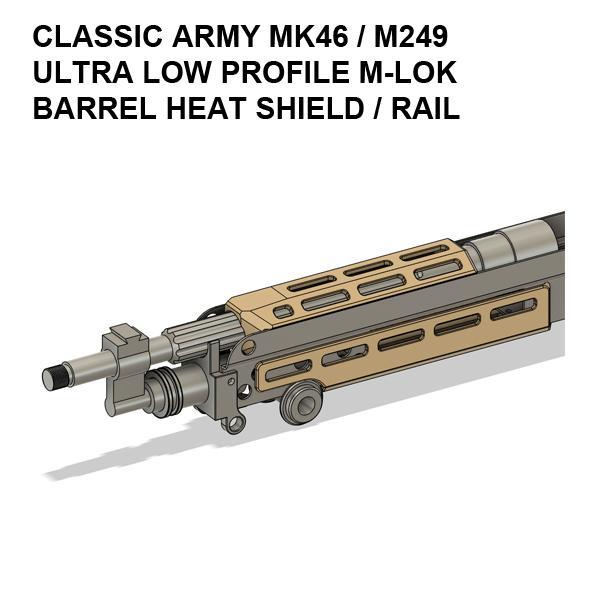 MK46 / M249 Ultra Low Profile Heat Shield - Classic Army Airsoft