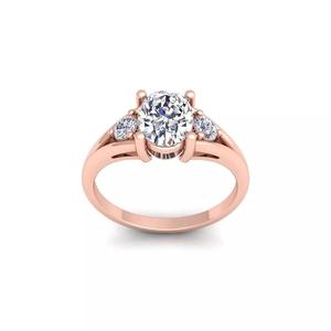 Woman Engagement Ring 3d Model and Render 9