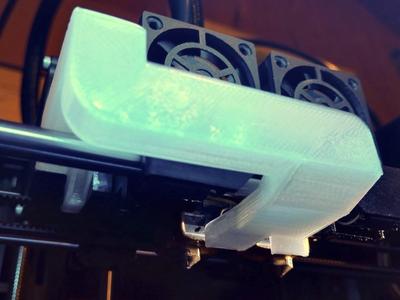 FlashForge Creator Pro front dual fan duct