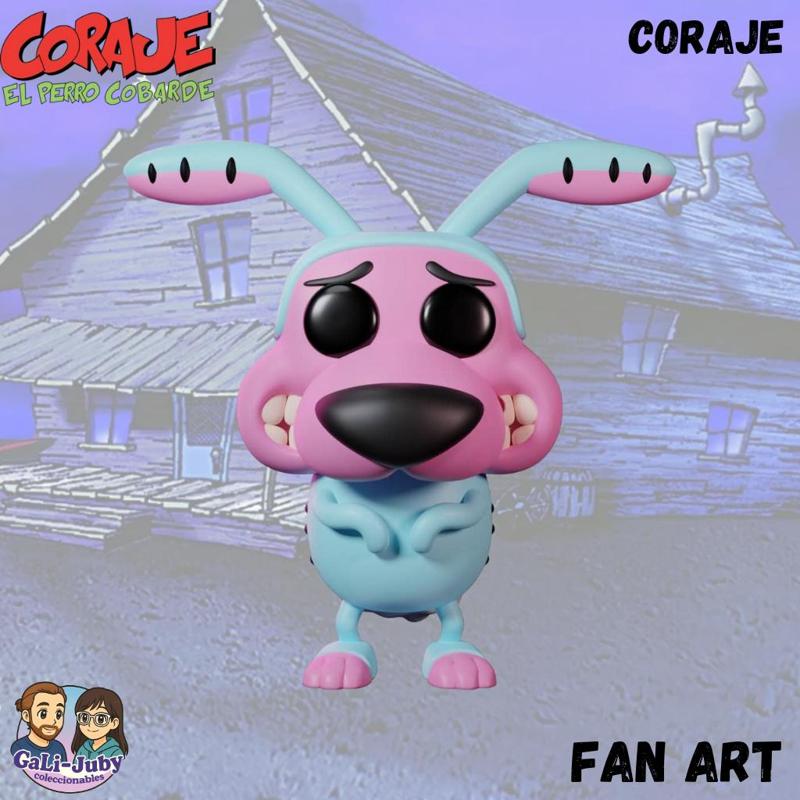 Courage the cowardly dog bunny costume - Funko Fan Art