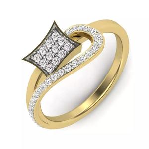 Dimond cluster women ring 3dm render detail