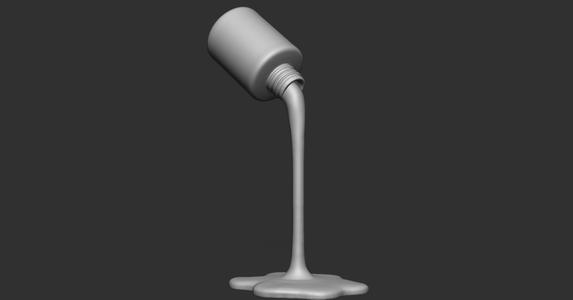 Nail polish statue