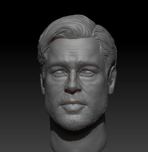 Brad Pitt one sixth scale head