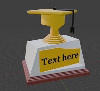 Trophy for graduates - graduation gift