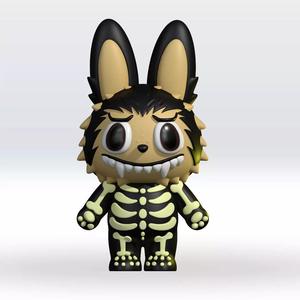 Labubu Halloween STL 3D Model 3mf Multicolor Fanart