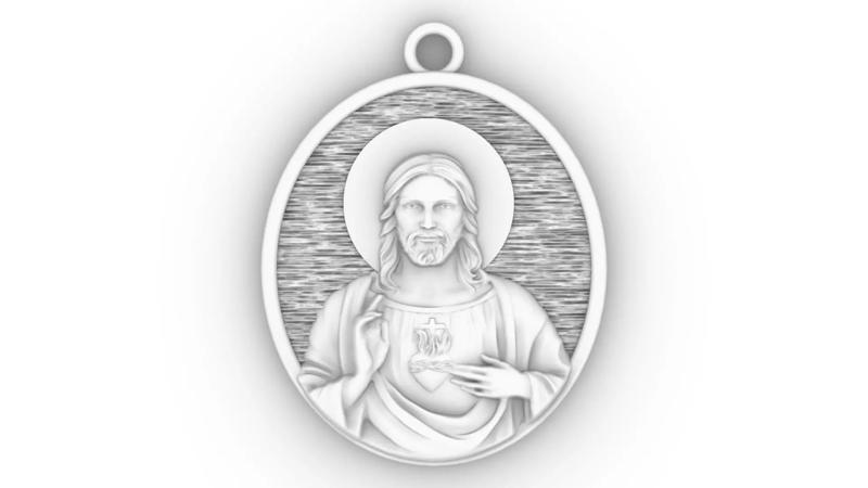 MEDALHA MEDAL PINGENTE RELIGIOUS JESUS HEAD
