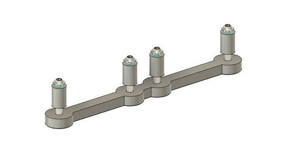 Dual UHP Mount backing plate for Siboor Voron Trident