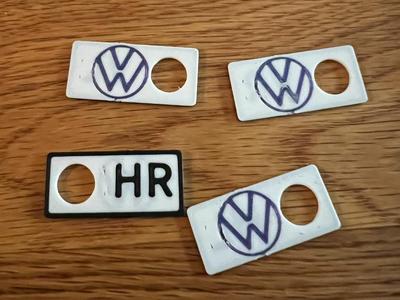 VW Logo Tire Tags