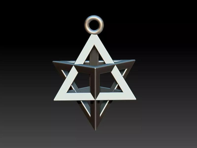 Merkabah star of david pendant