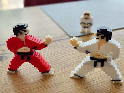International Karate characters (C64) - 3 colors