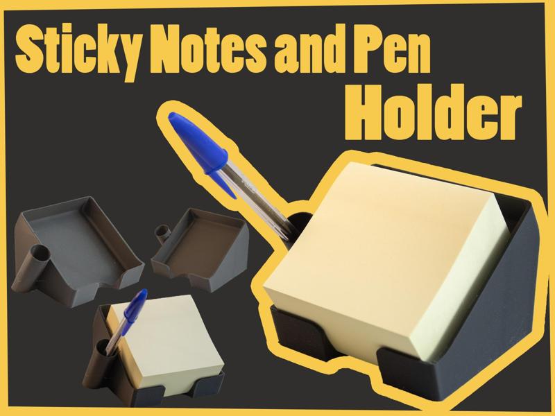 Sticky Notes and Pen Holder