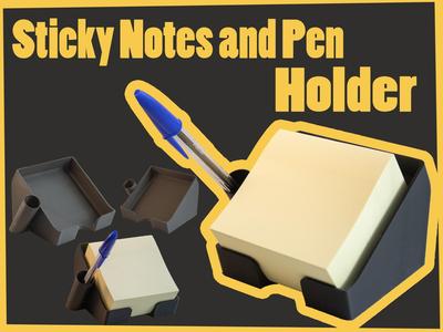 Sticky Notes and Pen Holder