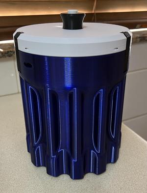 Kitchen Storage Container With Push Button Locking Lid