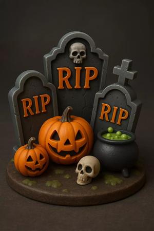Adorno Halloween lapidas RIP
