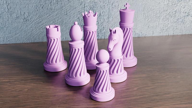 Geometric Chess Set