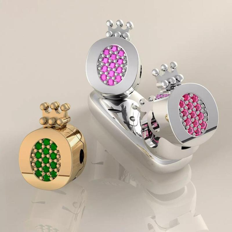 Berloque Fecho Coroa Pedrinhas Martell 20043