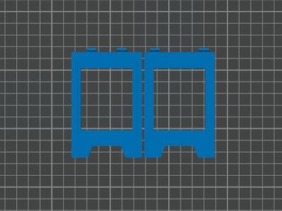 Warning Sign Holder (Material Saving Version)