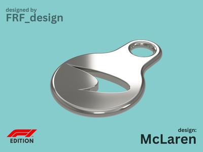 Keychain - Shopping cart coin/token - McLaren Logo