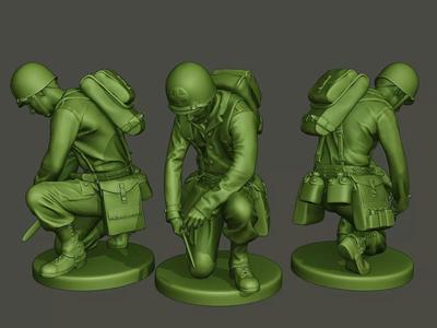 American soldier ww2 cutting A8