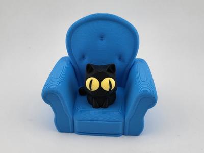 cat on sofa hypnotic NO AMS