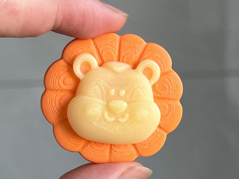 Mr. Lion Blooming Refrigerator Magnet