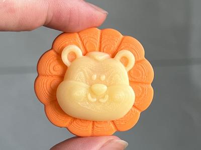 Mr. Lion Blooming Refrigerator Magnet