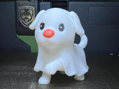 Cute Halloween Ghost Dog Holiday Figurine