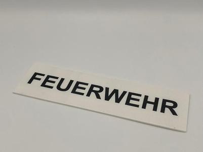Fire Department Sign for the Sun Visor 