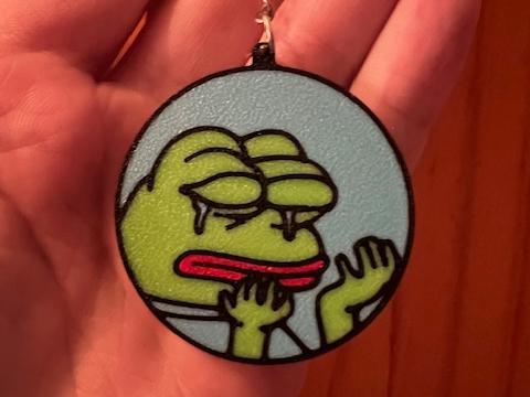 Pepe the Frog Keyring