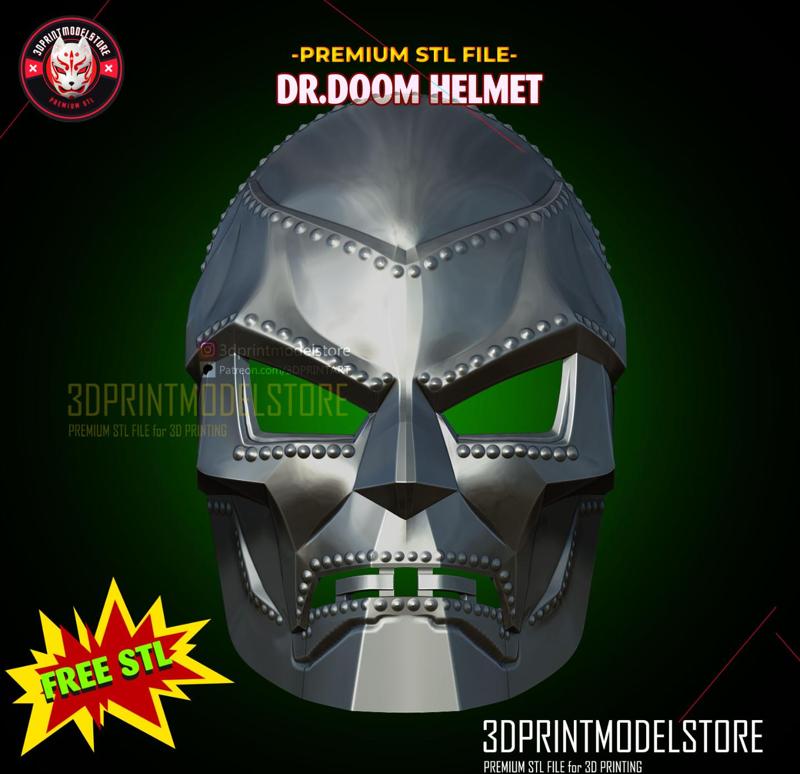 Dr Doom Mask - Marvel Doctor Doom Helmet FREE STL