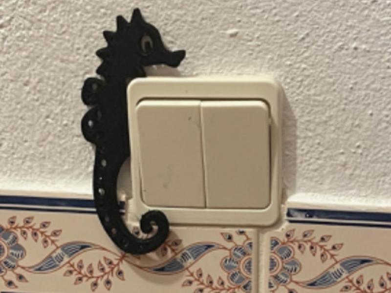 Electrical outlet decoration - Sea Horse