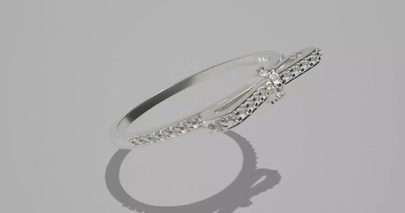 Ring with bow-knot