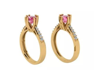 A Collection of Simple Stone Studded Women Rings