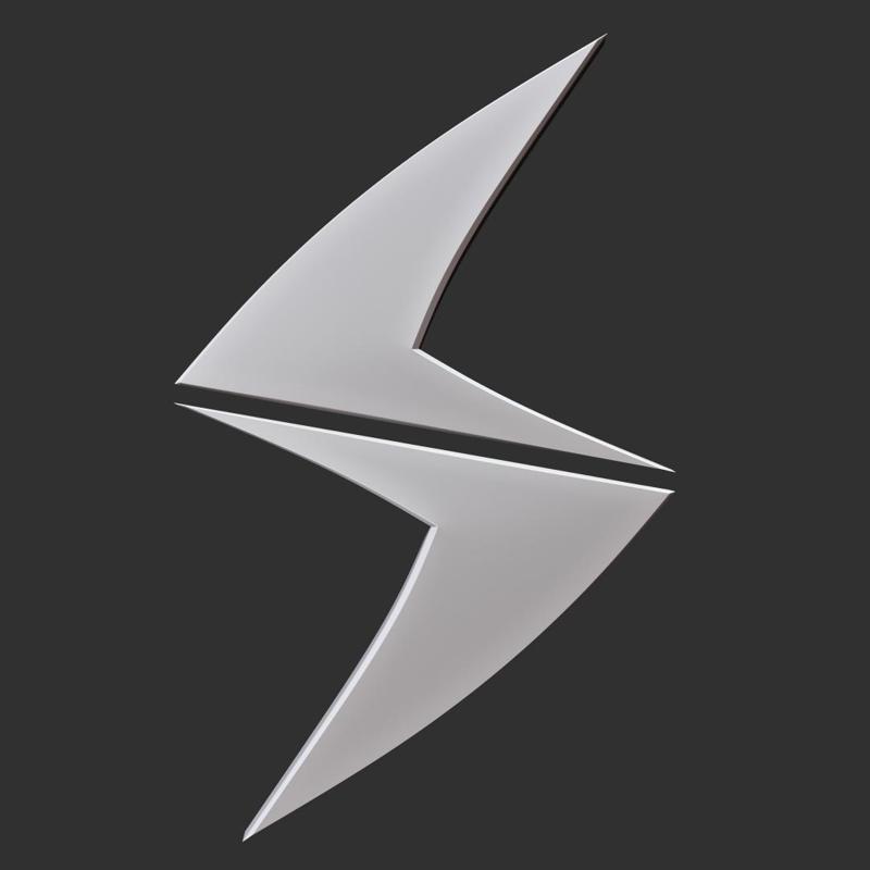 Absolute Flash Logo - 3D Printable Emblem