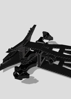front with oversized steering inspired by that of the yokomo yd2