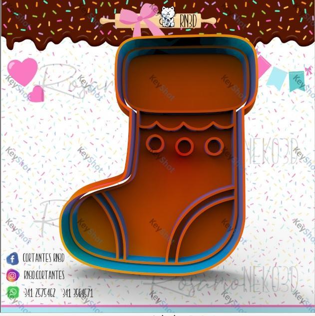 Christmas stocking cookie cutter 2 -christmas stocking Cookie Cutter