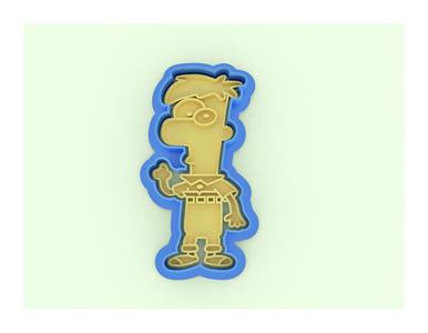 Ferb cookie cutter - Ferb cookie cutter