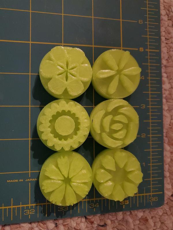Flowers stamps for Clay or Play-Doh etc..
