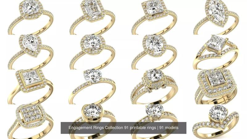 Engagement Rings Collection 91 printable rings