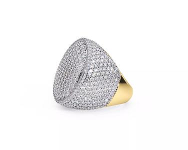 N R07  Luxury Elegance Dome Diamond Ring