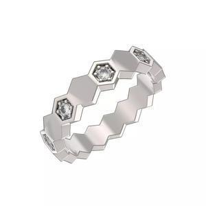 U037-04 Honeycomb ring