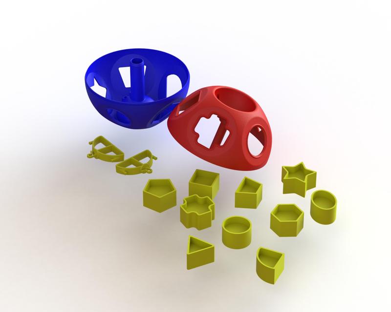 Geometric puzzle toy for kids