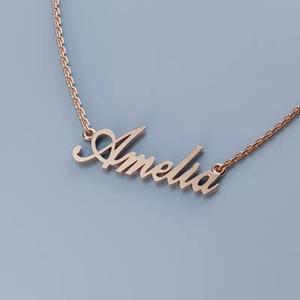 Name Pendant Necklace Amelia