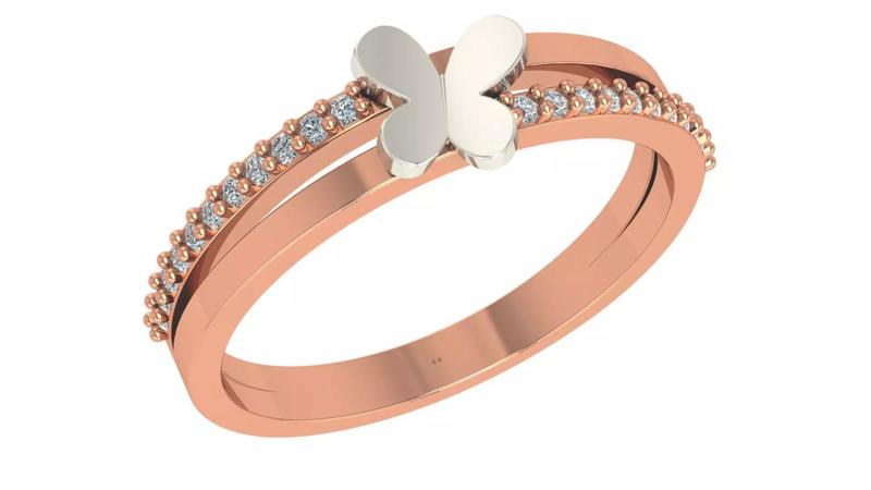 Flower Light wt minimalist Ring 3dm stl renders