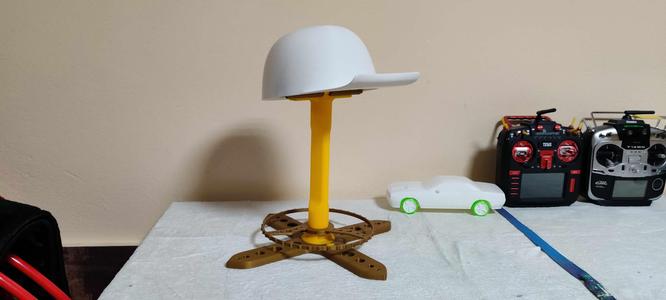 3d Printed Revolving Helmet holder and display