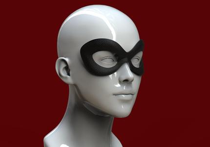 Harley Quinn Mask textured